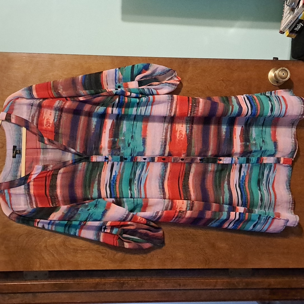 Dress Barn 2X Button Down Top